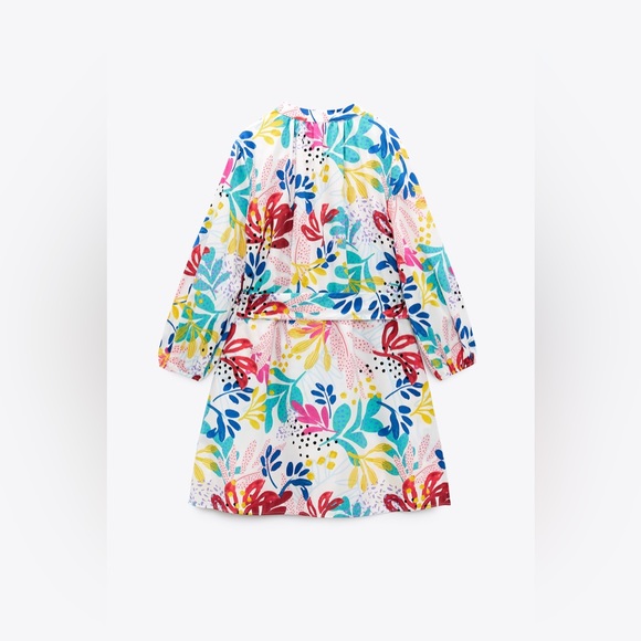 ZARA PRINTED POPLIN DRESS - Picture 5 of 5